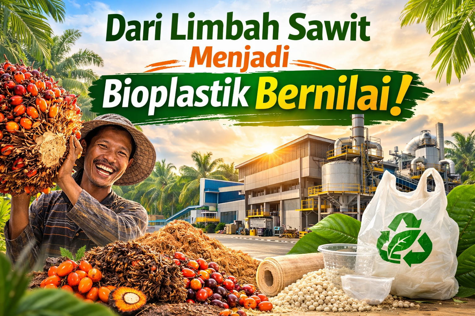 Dari Limbah Sawit Menjadi Bioplastik Bernilai!
